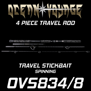 Rod Bone OVS834/8 Ocean Voyage Spin Travel Stickbait 4pc 8ft3inch PE6-8